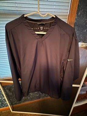 Nike Men's Windbreaker Jacket Blue -Medium